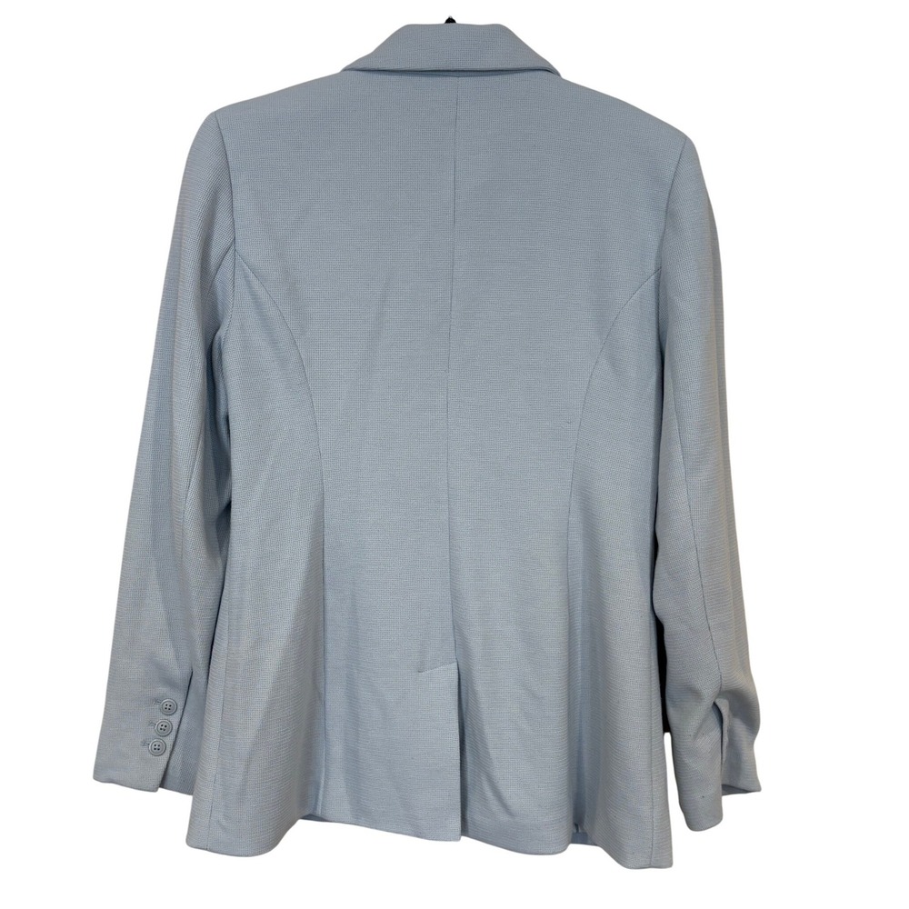 41 Hawthorn Blazer Womens Size M Light Blue Single Button Pinstripe Lined Office - Picture 2 of 8